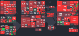 نقشه بازار سرمایه و بورس آمریکا و جهان: 1400/11/03
